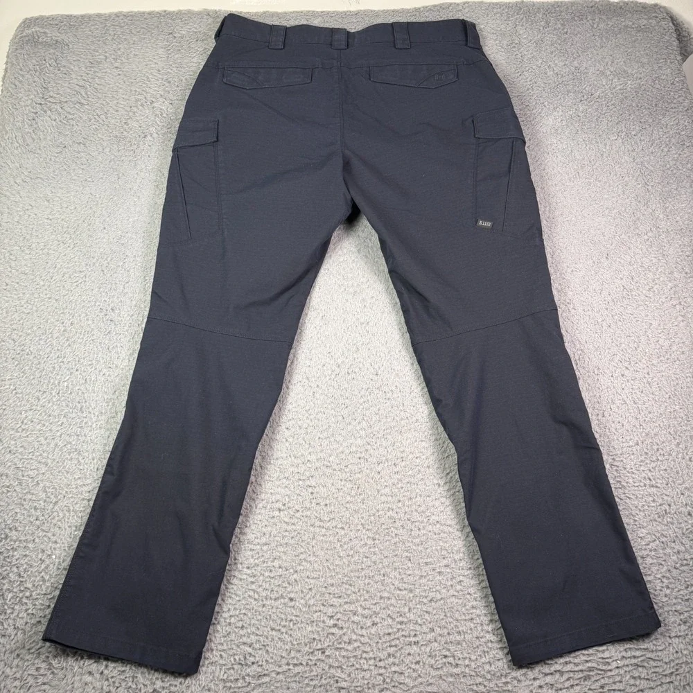 5.11 Tactical Icon Cargo Pants Mens 38x32 Navy Blue Ripstop Utility 74521 Work